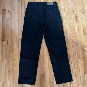VTG Tommy Hilfiger Men’s Black Straight Jeans Y2K 2001 90s Relaxed Loose NWOT